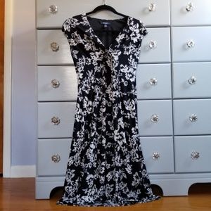 Chaps | Floral Cap Sleeve Dress